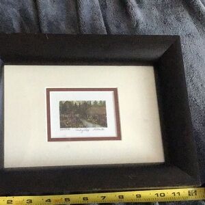 Quart picture framed and ready to hang